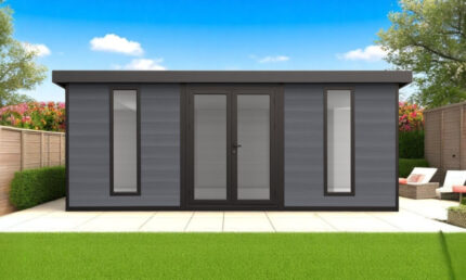 Abri de jardin composite Colombes, toit monopente, 5.42x2.90m, 15.72m2