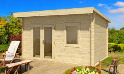 Abri de jardin NÎMES 44mm sans plancher - 12m² intérieur