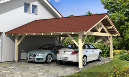 Carport Granville - 43,5 m² couvert