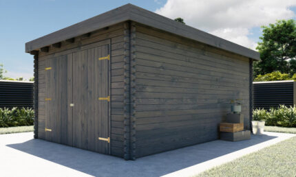 Garage FURIANI 28mm autoclave gris - 16.70m² intérieur